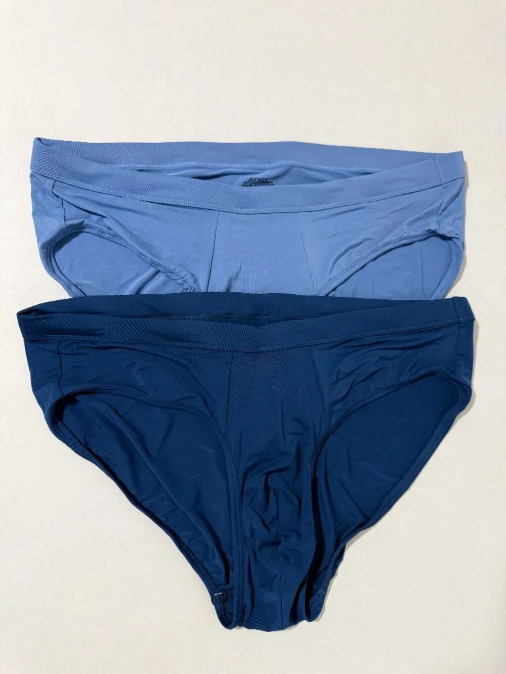 Jockey Men's Elance Microfiber Low Rise Brief - 2 Pack XL Ocean Blue/Mimas Blue